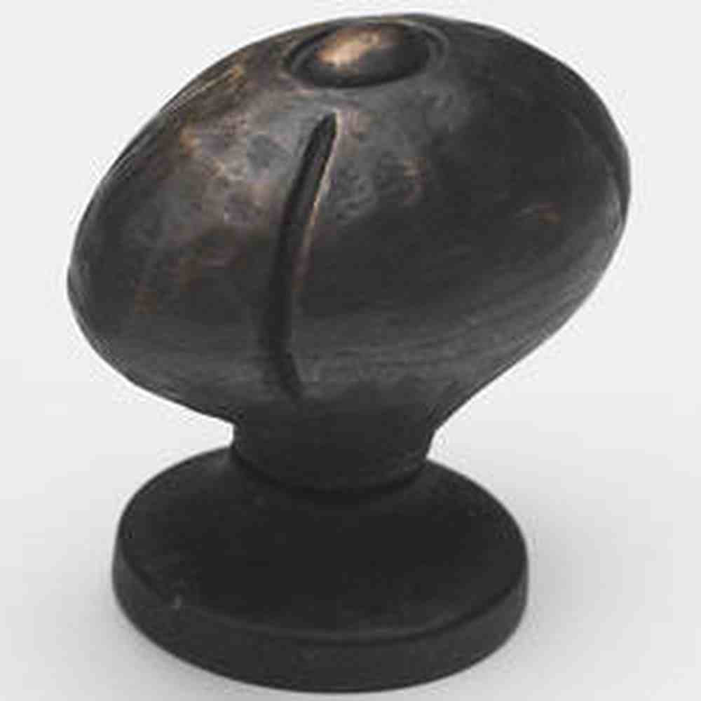 Schaub and Company 252-ABZ ancient bronze oval cabinet knob
