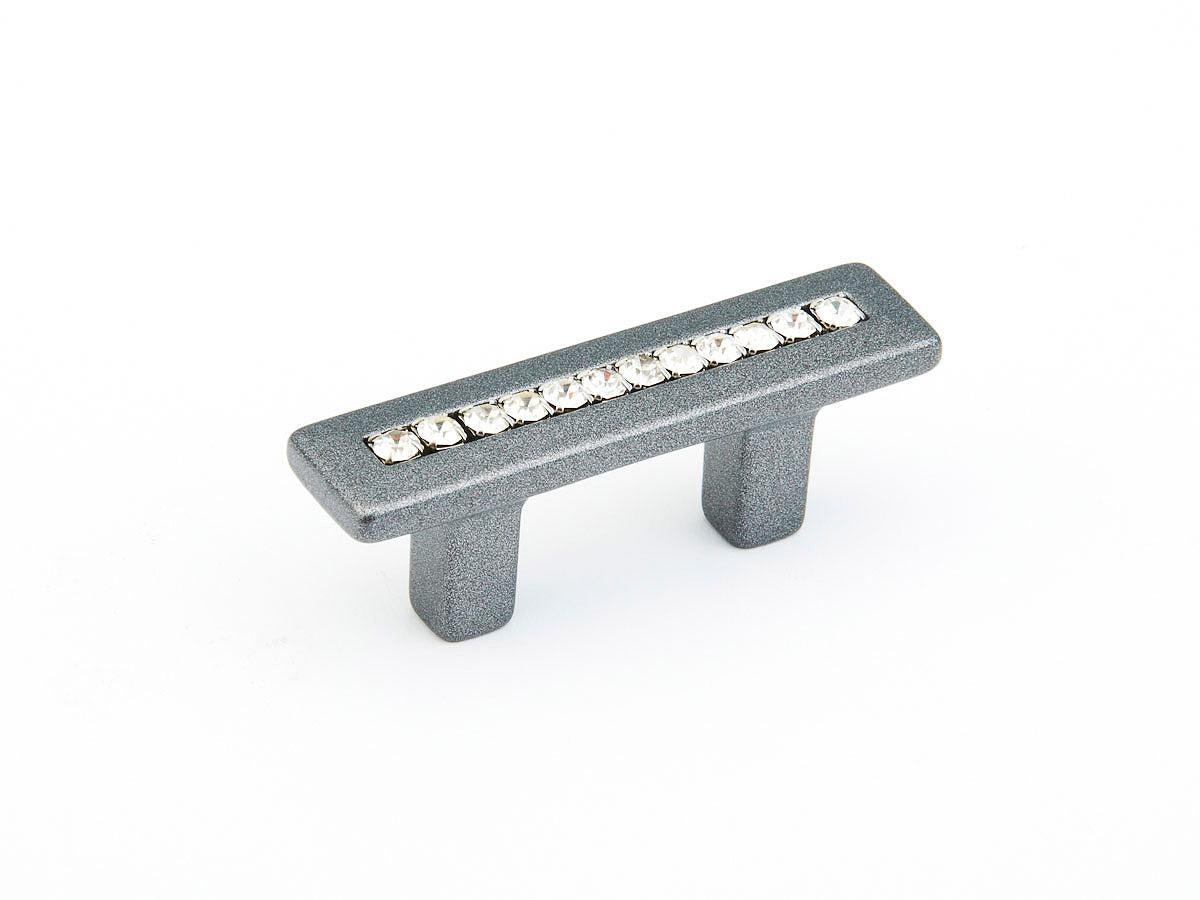 Schaub and Company 301-MSV milano silver bar cabinet pull