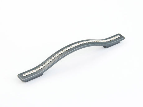 Schaub and Company 302-MSV milano silver cabinet pull