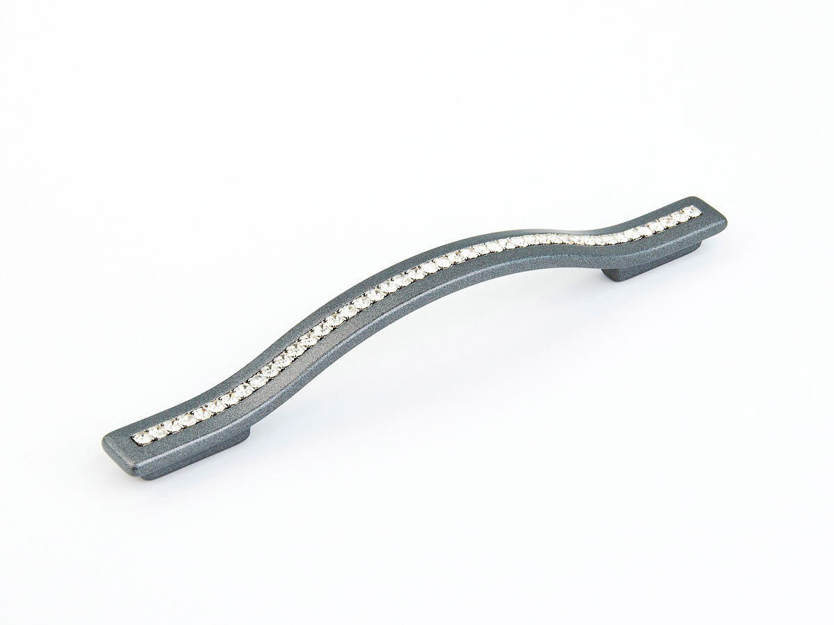 Schaub and Company 302-MSV milano silver cabinet pull