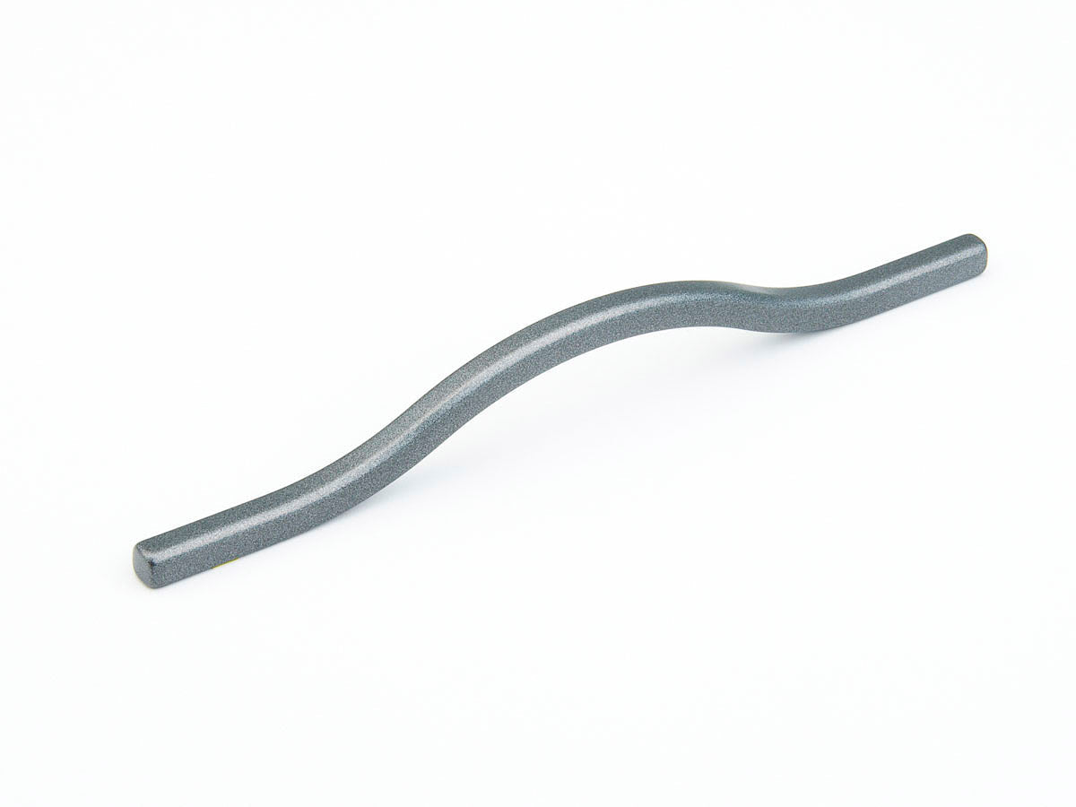 Schaub and Company 309-MSV milano silver arched cabinet pull
