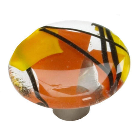 Schaub and Company 31-COO confetti / orange mushroom cabinet knob
