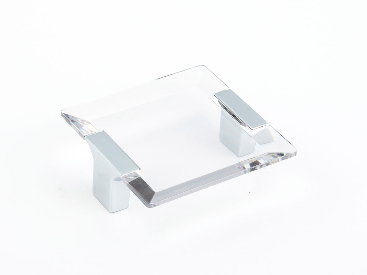 Schaub and Company 315-26-CL chrome clear square cabinet pull