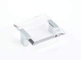 Schaub and Company 315-26-CL chrome clear square cabinet pull
