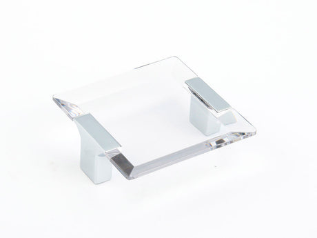 Schaub and Company 315-26-CL chrome clear square cabinet pull
