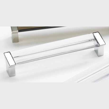 Schaub and Company 316-26-CL chrome clear bar cabinet pull