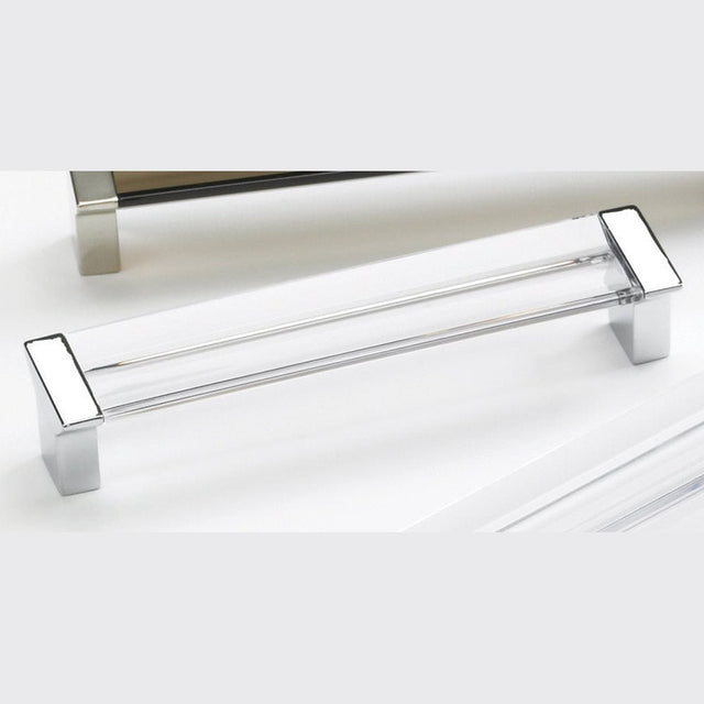 Schaub and Company 316-26-CL chrome clear bar cabinet pull