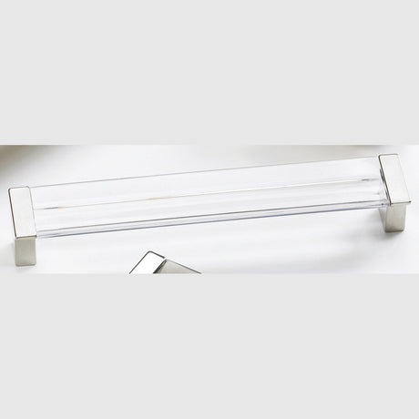 Schaub and Company 317-15-CL satin nickel clear bar cabinet pull