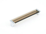 Schaub and Company 317-26-SM chrome smoke bar cabinet pull