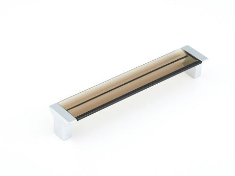 Schaub and Company 317-26-SM chrome smoke bar cabinet pull