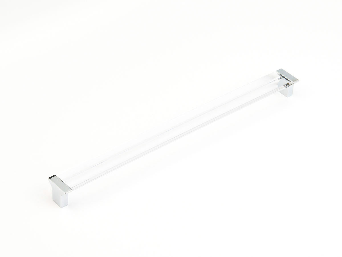 Schaub and Company 318-26-CL chrome clear bar cabinet pull