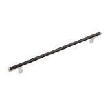 Schaub and Company 371-MB-26 matte black / bright chrome cabinet pull