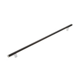 Schaub and Company 372-MB-26 matte black / bright chrome cabinet pull
