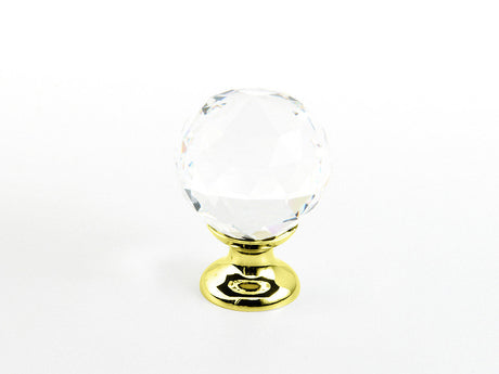 Schaub and Company 70-CS-03 polished brass round cabinet knob