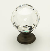 Schaub and Company 70-CS-BZ bronze with clear crystal round cabinet knob