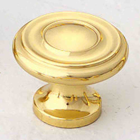 Schaub and Company 704-03 polished brass mushroom cabinet knob