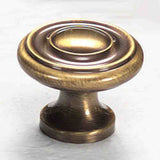 Schaub and Company 704-AB antique brass mushroom cabinet knob