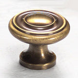 Schaub and Company 704-ALB antique light brass mushroom cabinet knob