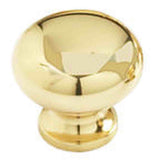 Schaub and Company 706-03 polished brass mushroom cabinet knob