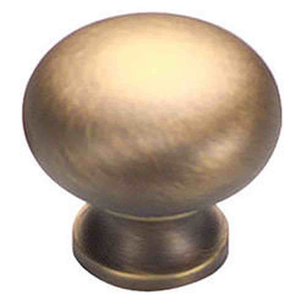 Schaub and Company 706-ALB antique light brass mushroom cabinet knob
