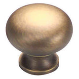 Schaub and Company 706-ALB antique light brass mushroom cabinet knob