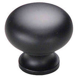 Schaub and Company 706-FB flat black mushroom cabinet knob