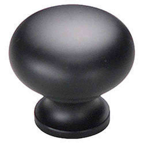 Schaub and Company 706-FB flat black mushroom cabinet knob