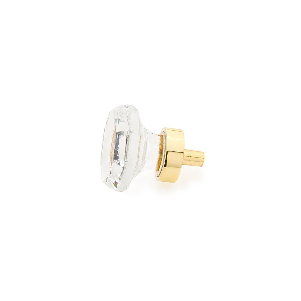 Schaub and Company 71-C-03 polished brass designer cabinet knob