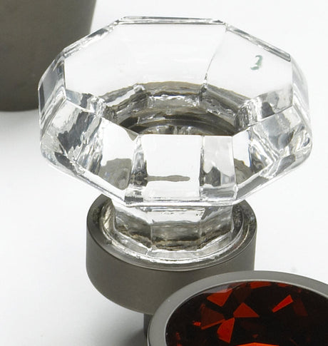Schaub and Company 71-C-BZ bronze with clear crystal designer cabinet knob