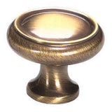 Schaub and Company 711-AB antique brass mushroom cabinet knob