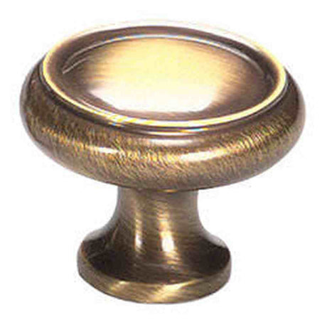 Schaub and Company 711-AB antique brass mushroom cabinet knob