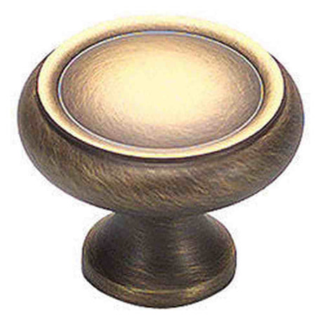 Schaub and Company 711-ALB antique light brass mushroom cabinet knob