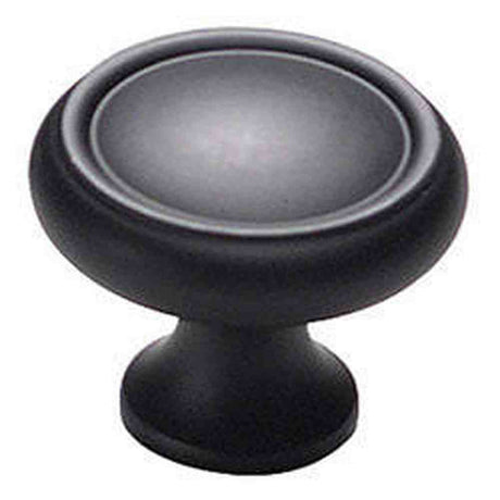 Schaub and Company 711-FB flat black mushroom cabinet knob