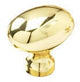 Schaub and Company 719 Solid Traditional Design Oval Cabinet Knob With 1-3/8" Diameter
