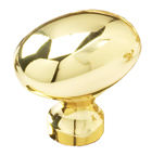 Schaub and Company 719 Solid Traditional Design Oval Cabinet Knob With 1-3/8" Diameter