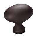 Schaub and Company 719 Solid Traditional Design Oval Cabinet Knob With 1-3/8" Diameter