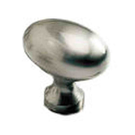 Schaub and Company 719-15 satin nickel oval cabinet knob