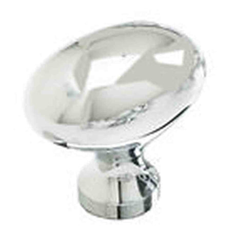 Schaub and Company 719-26 chrome oval cabinet knob
