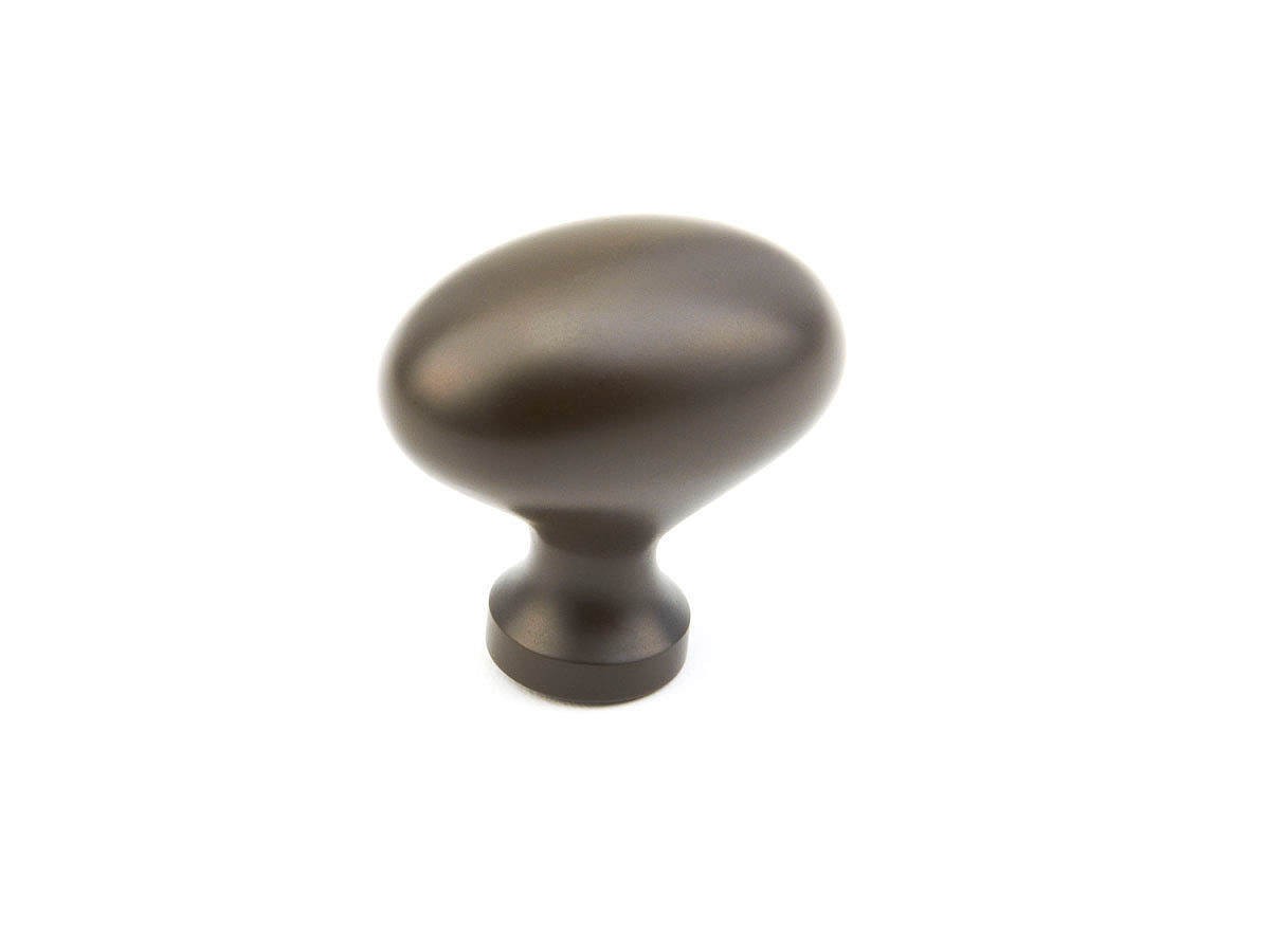 Schaub and Company 719 Solid Traditional Design Oval Cabinet Knob With 1-3/8" Diameter