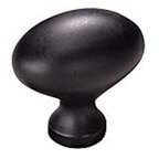 Schaub and Company 719 Solid Traditional Design Oval Cabinet Knob With 1-3/8" Diameter