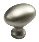 Schaub and Company 719 Solid Traditional Design Oval Cabinet Knob With 1-3/8" Diameter