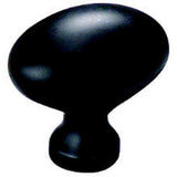 Schaub and Company 719-FB flat black oval cabinet knob
