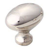 Schaub and Company 719 Solid Traditional Design Oval Cabinet Knob With 1-3/8" Diameter