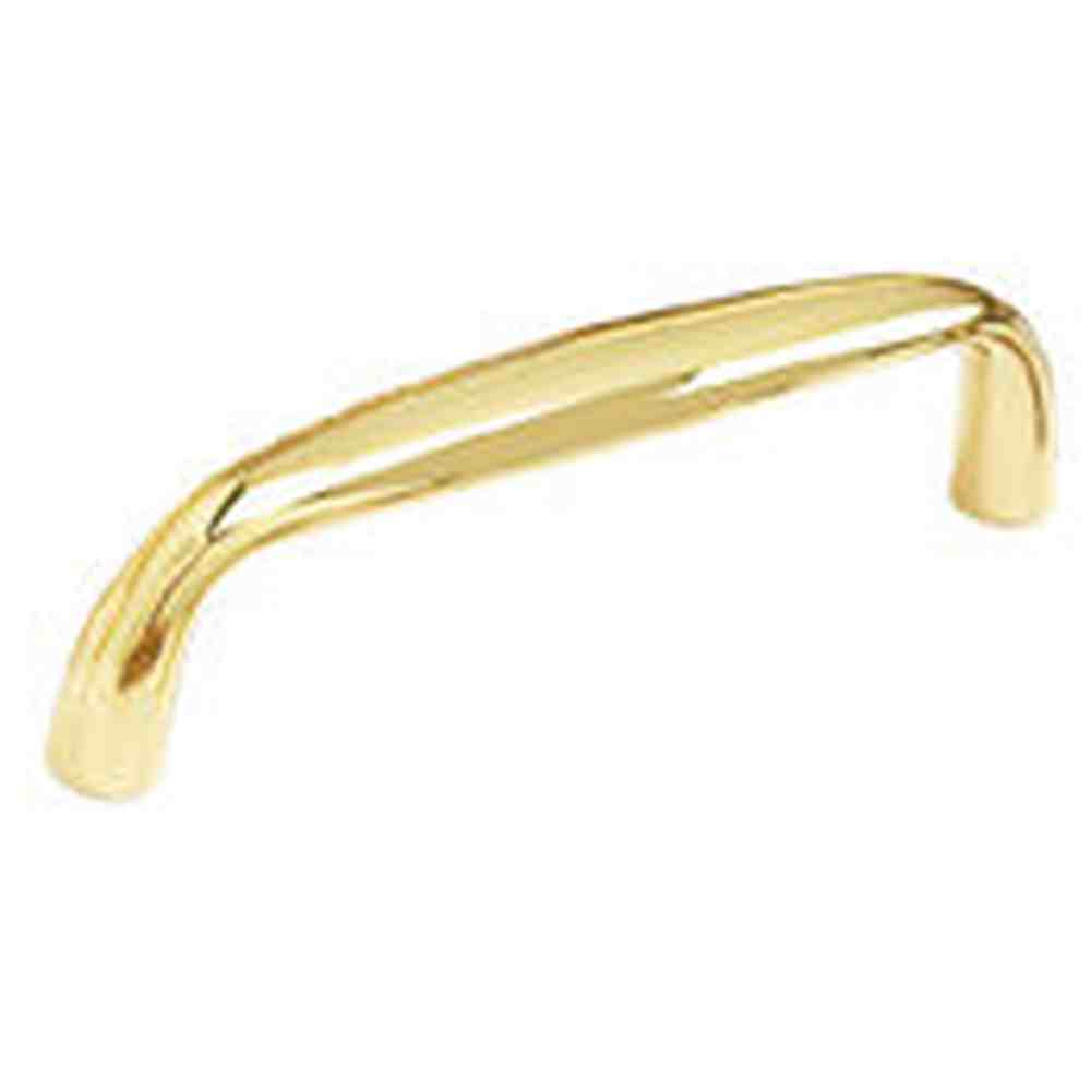 Schaub and Company 732-03 polished brass cabinet pull