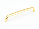 Schaub and Company 737-03 polished brass cabinet pull