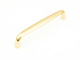 Schaub and Company 739-03 polished brass cabinet pull / appliance pull