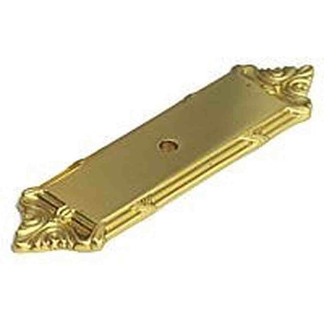 Schaub and Company 761-03 polished brass cabinet backplates