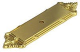Schaub and Company 761-03 polished brass cabinet backplates
