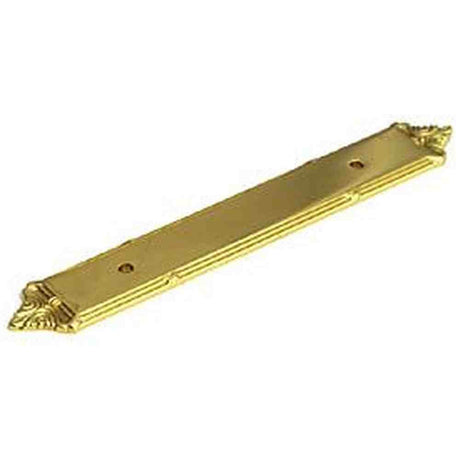 Schaub and Company 763-03 polished brass cabinet backplates