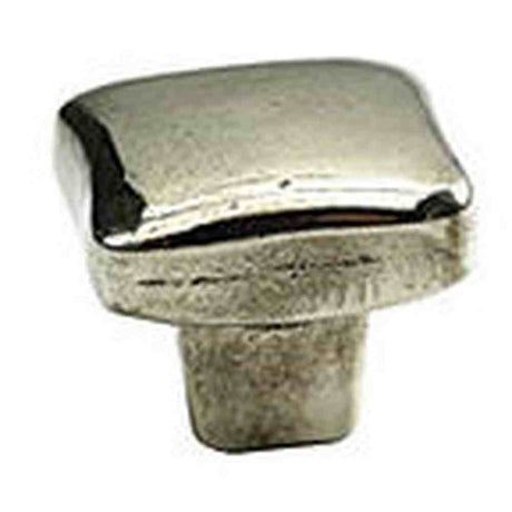 Schaub and Company 765-PWB polished white bronze square cabinet knob